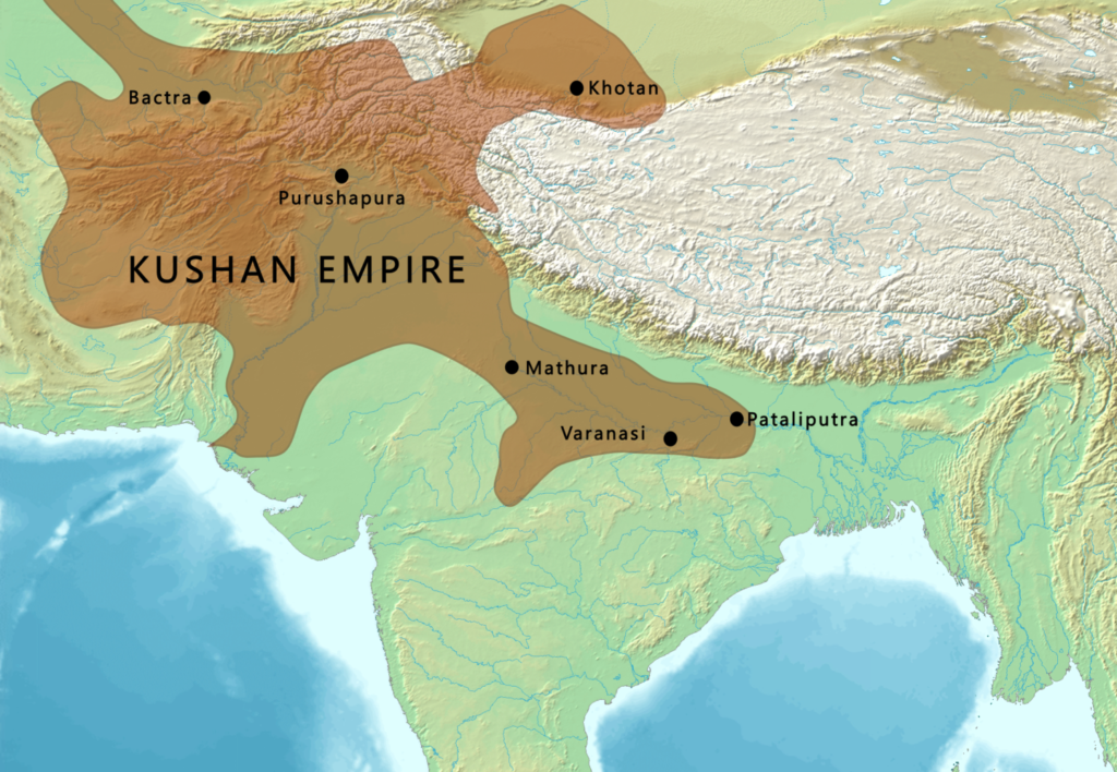 Map of the Kushan Empire