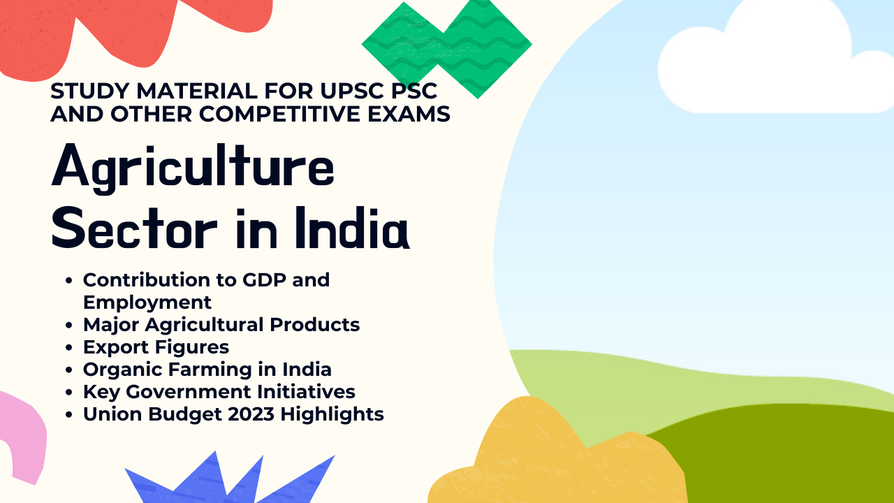 Agriculture Sector in India: Comprehensive Overview for UPSC and Competitive Exams