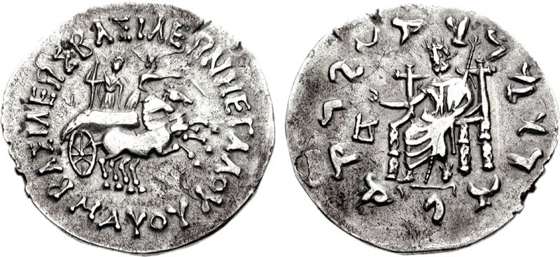 Coin of Maues, Indo-Scythians