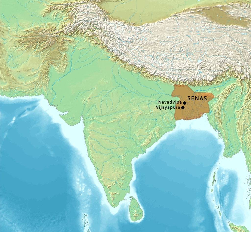 Map of Sena Dynasty