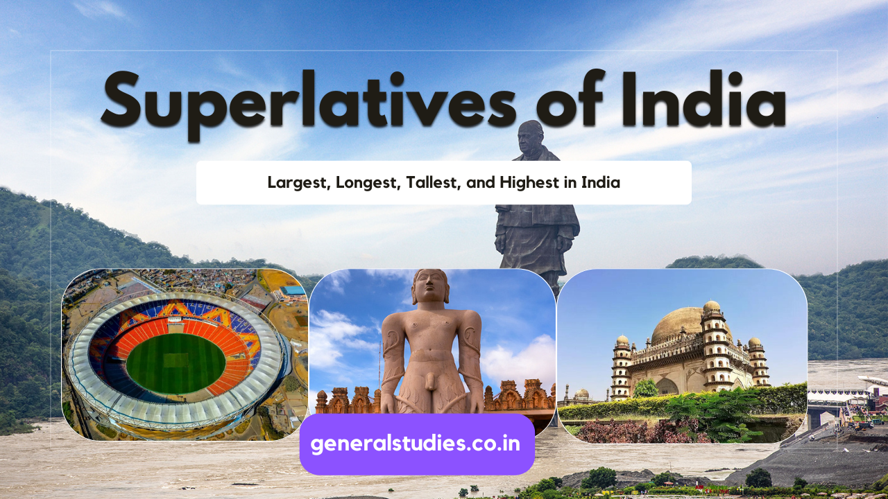 Superlatives of India 2024: Largest, Longest, Tallest, and Highest in India