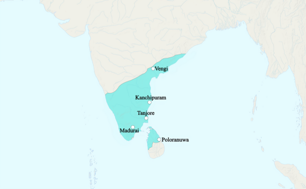 Map of Pandyan Empire